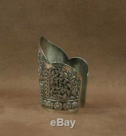 Important Ancient Cuff Bracelet In Sterling Silver China Indochina