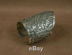 Important Ancient Cuff Bracelet In Sterling Silver China Indochina