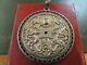 Important Antique Pendant Engraved In Solid Silver With Asian Symbols