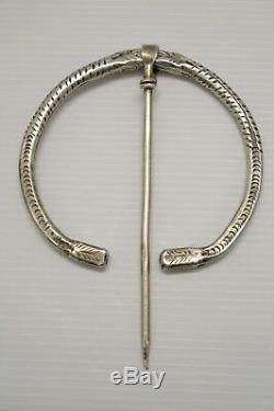 Important Fibule Silver Nineteenth Berber Kabyle Ethnic Jewelry Old Art