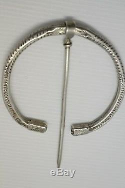 Important Fibule Silver Nineteenth Berber Kabyle Ethnic Jewelry Old Art