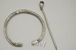 Important Fibule Silver Nineteenth Berber Kabyle Ethnic Jewelry Old Art