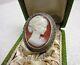 Impressive Vintage Art Deco Ring Signed Fahrner Cameo & Solid Silver