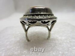 Impressive Vintage Art Deco Ring signed Fahrner Cameo & Solid Silver