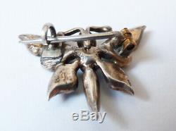 Insect Brooch Silver Butterfly Turquoise Jewelry + Old Silver Brooch