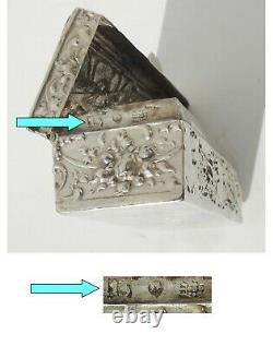 Jewelry Box Stamps Old Argent Massif 19th Century