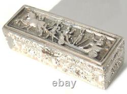 Jewelry Box Stamps Old Argent Massif 19th Century