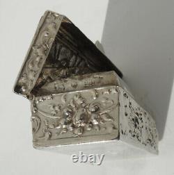 Jewelry Box Stamps Old Argent Massif 19th Century