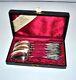 Kabel Lot Of 6 Antique Coffee Spoons 19th Century Alsace Sterling Silver Minerva 90g