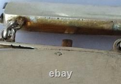 LOT OF ANTIQUE EMPIRE SILVER GILT CLASPS 1819 1838 CORAL BEADS jewelry