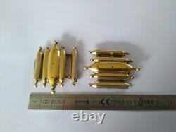 LOT OF ANTIQUE EMPIRE SILVER GILT CLASPS 1819 1838 CORAL BEADS jewelry