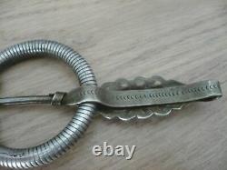 Large 19th 19th Solid Silver Fibula 117.6g 17cm Long