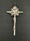 Large 19th Century Antique Solid Silver Pectoral Cross