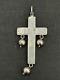 Large 19th Century Antique Solid Silver Pectoral Cross