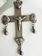 Large Antique Regional Cross Solid Silver Pendant