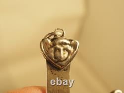 Large Antique Regional Cross Solid Silver Pendant