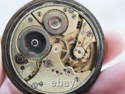 Large Antique Solid Silver Havila Pocket Watch