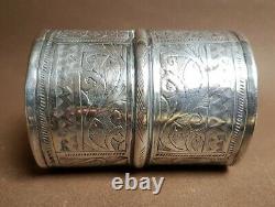 Large Bracelet Old Silver Massive 114 Grams Ethnic