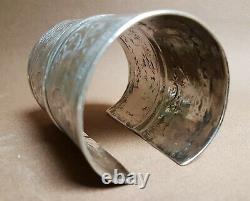 Large Bracelet Old Silver Massive 114 Grams Ethnic