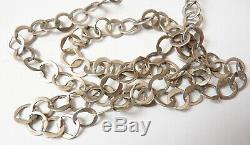 Large Necklace Chain Necklace Silver Solid Antique Jewel Tunisia Silver Chain
