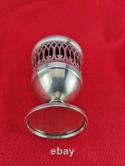 Large Sugar Sprinkler in Solid Silver 19th Century Minerva Antique H 17.5 cm