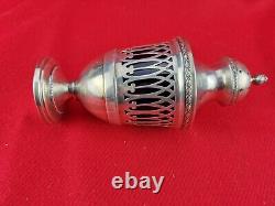 Large Sugar Sprinkler in Solid Silver 19th Century Minerva Antique H 17.5 cm