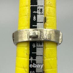 Large ancient Roman ring in solid silver, agate, king’s intaglio form