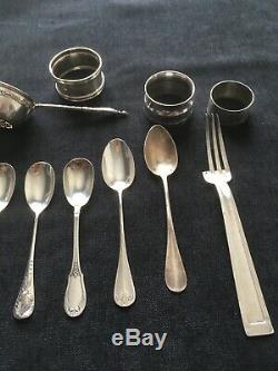 Lot Of Antique Cutlery In Sterling Silver