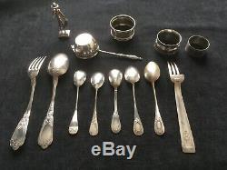 Lot Of Antique Cutlery In Sterling Silver