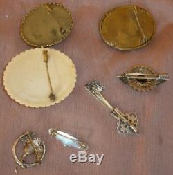 Lot Of Antique Jewelry And Vintage Sterling Silver Rattle + Restore