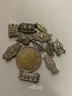 Lot Old Clasp In Sterling Silver Nine Of Stock Somewhat Dated Most Beautiful In True