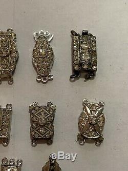 Lot Old Clasp In Sterling Silver Nine Of Stock Somewhat Dated Most Beautiful In True