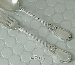 Lot Old Covered 6 Forks + 6 Spoon Sterling Silver Lapar XIX 1kg070