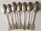 Lot Of 7 Small Solid Silver Spoons From The 18th Century, With Old Hallmarks, Must Be Seen, 61.8g