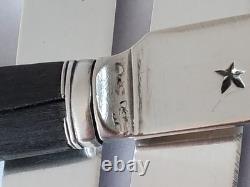 Lot of Antique 18th-Century Solid Silver and Ebony Knives