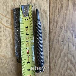 Lot of Antique Mechanical Pencils/Pens/Pencils in Solid Silver and Silver-Plated Metal