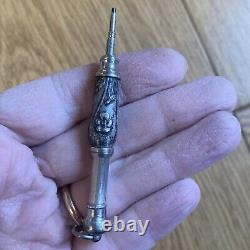 Lot of Antique Mechanical Pencils/Pens/Pencils in Solid Silver and Silver-Plated Metal
