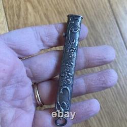 Lot of Antique Mechanical Pencils/Pens/Pencils in Solid Silver and Silver-Plated Metal
