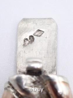 Louis BAUDET Antique Bracelet in Solid Silver and Vermeil, 19th Century<br/>