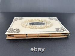 Luxurious Ancient Notebook Noble Matter & Silver XIX Antique Notebook