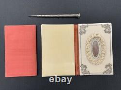 Luxurious Ancient Notebook Noble Matter & Silver XIX Antique Notebook