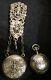 Magnificent Ancient Chatelaine Clavet Silver Massif + His Beautiful Watch Decors