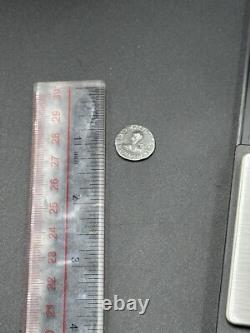 Magnificent ancient Roman piece in solid silver, very rare, with king image
