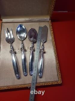 Magnificent antique silver mignardises service, Minerva mark