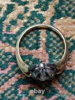 Magnificent antique solid silver ring from the Napoleonic Empire