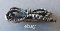 Massive gold brooch + silver + diamond Antique jewelry gold diamond brooch 19th century