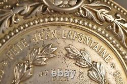 Medaille Silver Massif Decoration Former Firefighters Chateau Thierry Fireman Medal