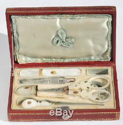 Nacre Palais Royal Old Sewing Kit Sewing Antique Sewing Scissors