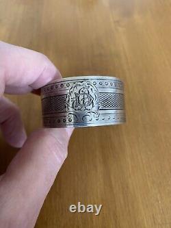 Napoleon III Antique Solid Silver Napkin Rings