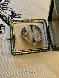 Natural Diamond Court, Massive Silver, Creator Rare Ancient Ring